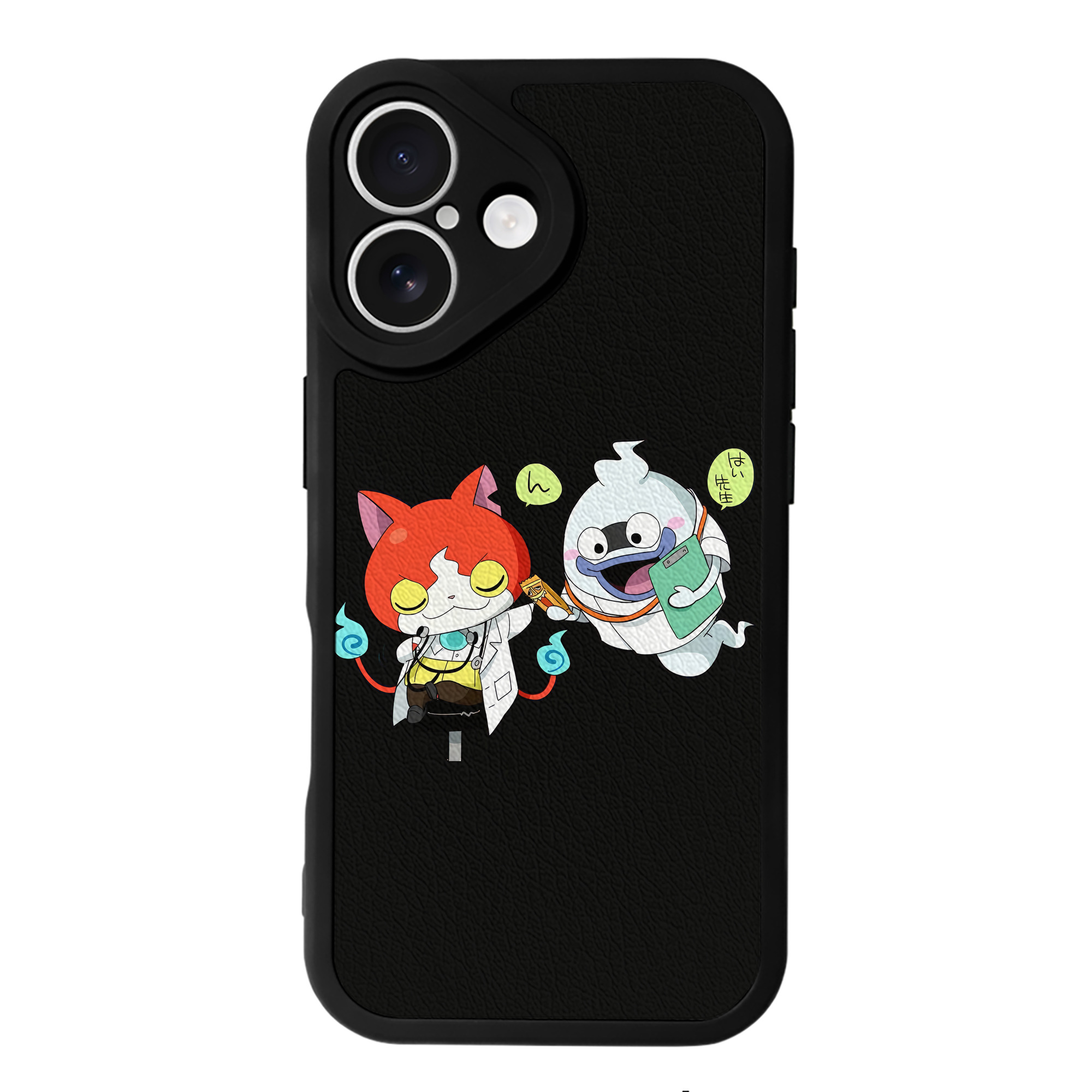 （画像用） 妖怪ウォッチ Yo-kai Watch 【iPhone 16シリーズ対応】シリコンスマホケース（レザー調） 材質：シリコン